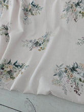 Exclusive Design- Medium Spring Wildflower Bouquet Opaque Petite Swiss Dot 100% Polyester {by the half yard}