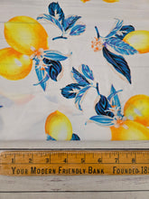 White Lemon Print {by the half yard}
