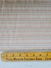 Muted Peach & Tan Striped Cotton Shirting {sold by the half yard}