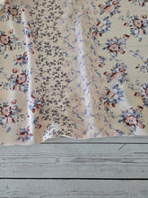Blush & Dusty Blue Boho Floral {by the half yard}