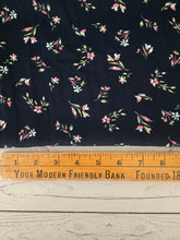 Navy & Pink Petite Floral {by the half yard}