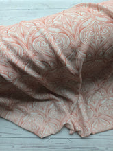 Exclusive Design- Creamsicle Damask {by the half yard}