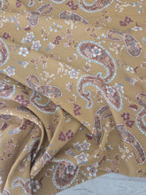 Moss Green Paisley Print {by the half yard}