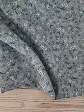 Dusty Blue & Teal Petite Floral Print {by the half yard}
