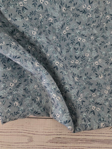 Dusty Blue & Teal Petite Floral Print {by the half yard}