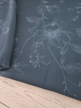 Dark Green Fine Floral {by the half yard}