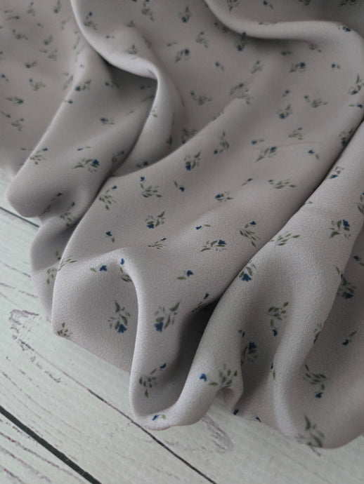 Exclusive Design- Taupe Petite Floral {by the half yard}