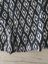 Charcoal & Taupe IKAT Diamonds {by the half yard}