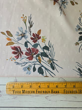 Exclusive Design-  Fall Floral Bouquet Opaque Swiss Dot 100% Polyester {by the half yard}