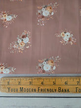 Exclusive Design- Clay Meadow Bouquet Pinstripe Poly {by the half yard}