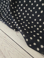 Darkest Navy Splotchy Dots {by the half yard}