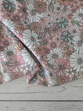 Pink Boho Daisies {by the half yard}