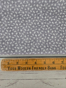Gray & White Geometric Print Poly Slub {by the half yard}