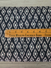 Charcoal & Taupe IKAT Diamonds {by the half yard}