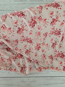 Exclusive Design- Tan & Amaranth Floral {by the half yard}