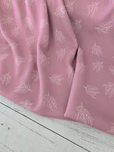 Manor Rose Outline Print Linen Look Poly {by the half yard}