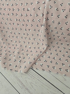 Dusty Pink Triple Dots {by the half yard}