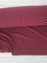 Burgundy & Cream Diamond Print {by the half yard}