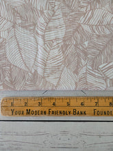 Beige Leaf Print {by the half yard}