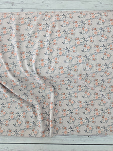 Exclusive Design- Creamy Tan Muted Small Print {by the half yard}