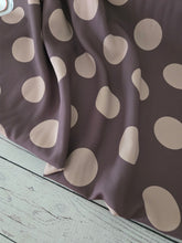 Dark Brown & Tan Polka Dot Print {by the half yard}