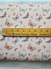 Blush Butterflies Swiss Dot Knit {by the half yard}