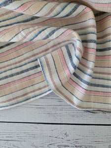 Multi Stripe Woven Look Cotton Blend {by the half yard}