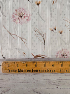 Boho Floral Swiss Dot Cotton {by the half yard}