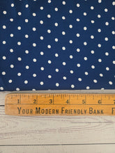 Dark Denim Dots Misc. Poly {by the half yard}