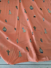 Coral Cactus Bubble Crepe {by the half yard}