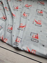 Little Construction Print Double Brushed Poly (DBP) Knit {by the half yard}