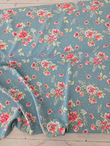 Retro Floral & Dots Print {by the half yard}