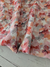 Autumn Shades Watercolor Palette Floral Opaque Swiss Dot 100% Polyester {by the half yard}