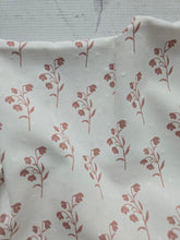 White & Rose Symmetrical Floral Branch Opaque Petite Swiss Dot 100% Polyester {by the half yard}