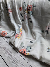 Pink, Yellow & Blue Floral Double Gauze Cotton {by the half yard}