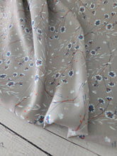 Desert Sage Stems Opaque Swiss Dot 100% Polyester {by the half yard}