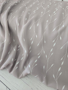 Tan Vining Leaf Print {by the half yard}