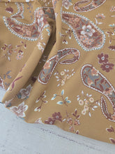 Moss Green Paisley Print {by the half yard}
