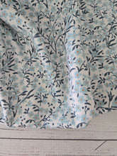 Petite Blue Vintage Floral Poly Slub {by the half yard}