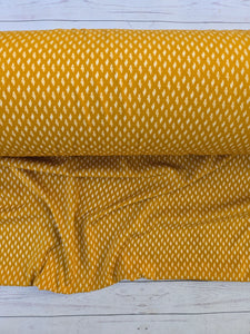 Mustard Diamond Print {by the half yard}