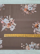 Exclusive Design- Large Harvest Watercolor Floral Collection Pinstripe Poly {by the half yard}