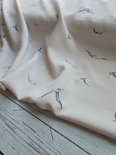 Exclusive Design- Barely Blush Watercolor Seagull Print {by the half yard}