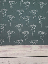 Exclusive Design- Dusty Olive & Tan Botanical Outline Print {by the half yard}