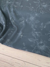 Dark Green Fine Floral {by the half yard}