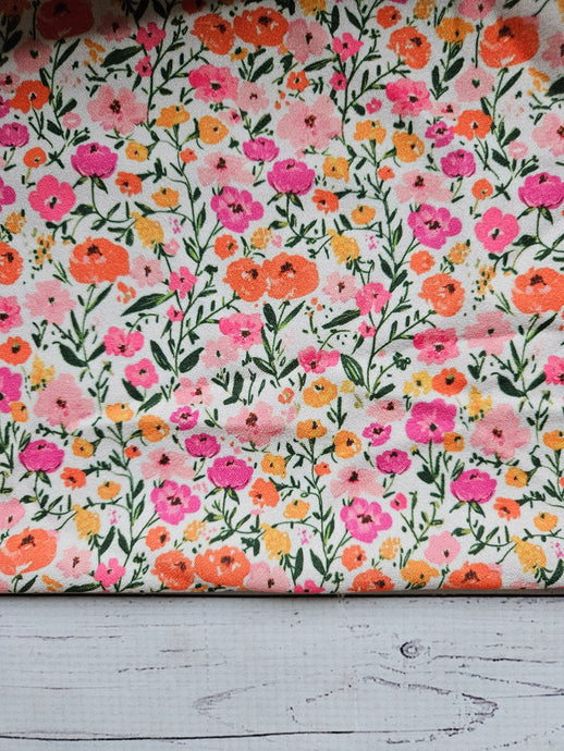 Petite Bright Bloom Print {by the half yard}