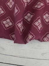 Burgundy Lacy Diamonds {by the half yard}