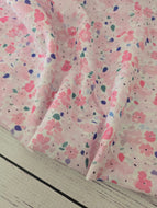 Shades of Pink Ditzy Floral Swiss Dot Cotton {by the half yard}