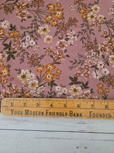 Dusty Pink & Fall Blooms {by the half yard}