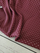 Exclusive Design- Port Pin Dot Polyester Slub {by the half yard}