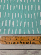 Neptune Green Dash Print {by the half yard}